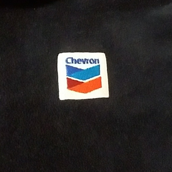 Blue Generation Vintage Men's Navy Blue Chevron Fleece Jacket - Picture 8 of 8
